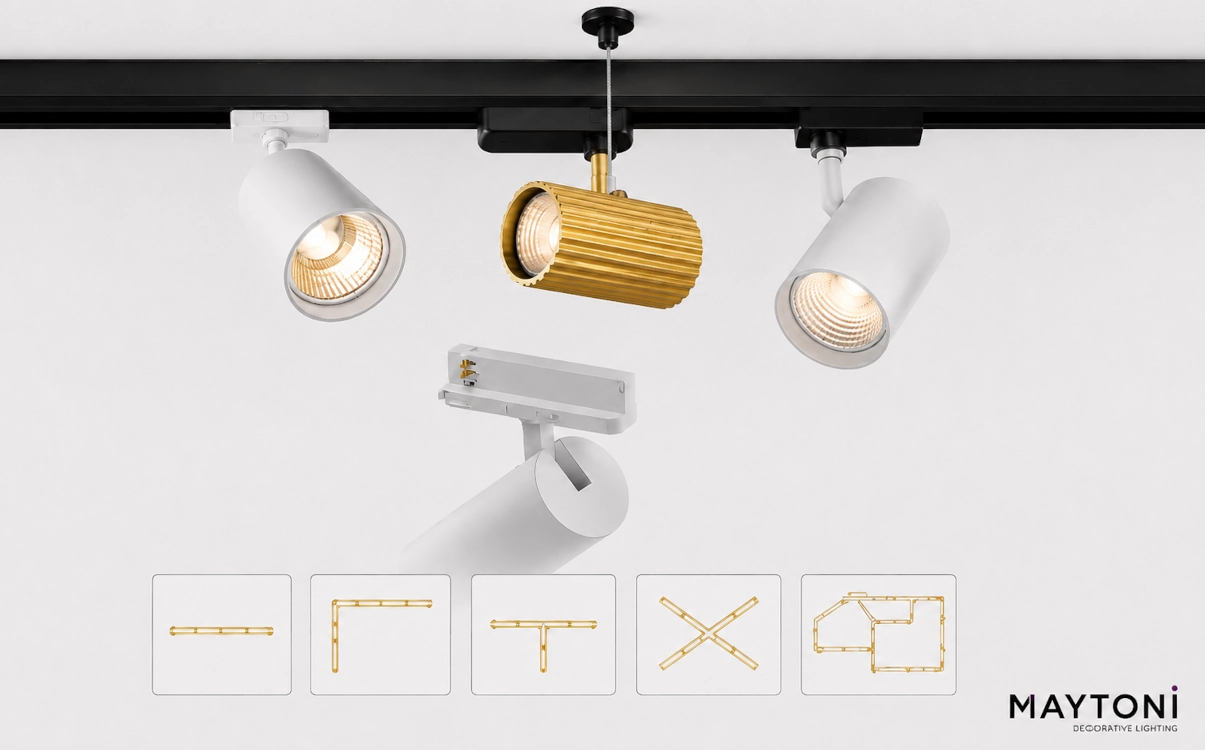 **TRINITY von Maytoni: Dreiphasiges Schienensystem für flexible, professionelle Lichtlösungen**