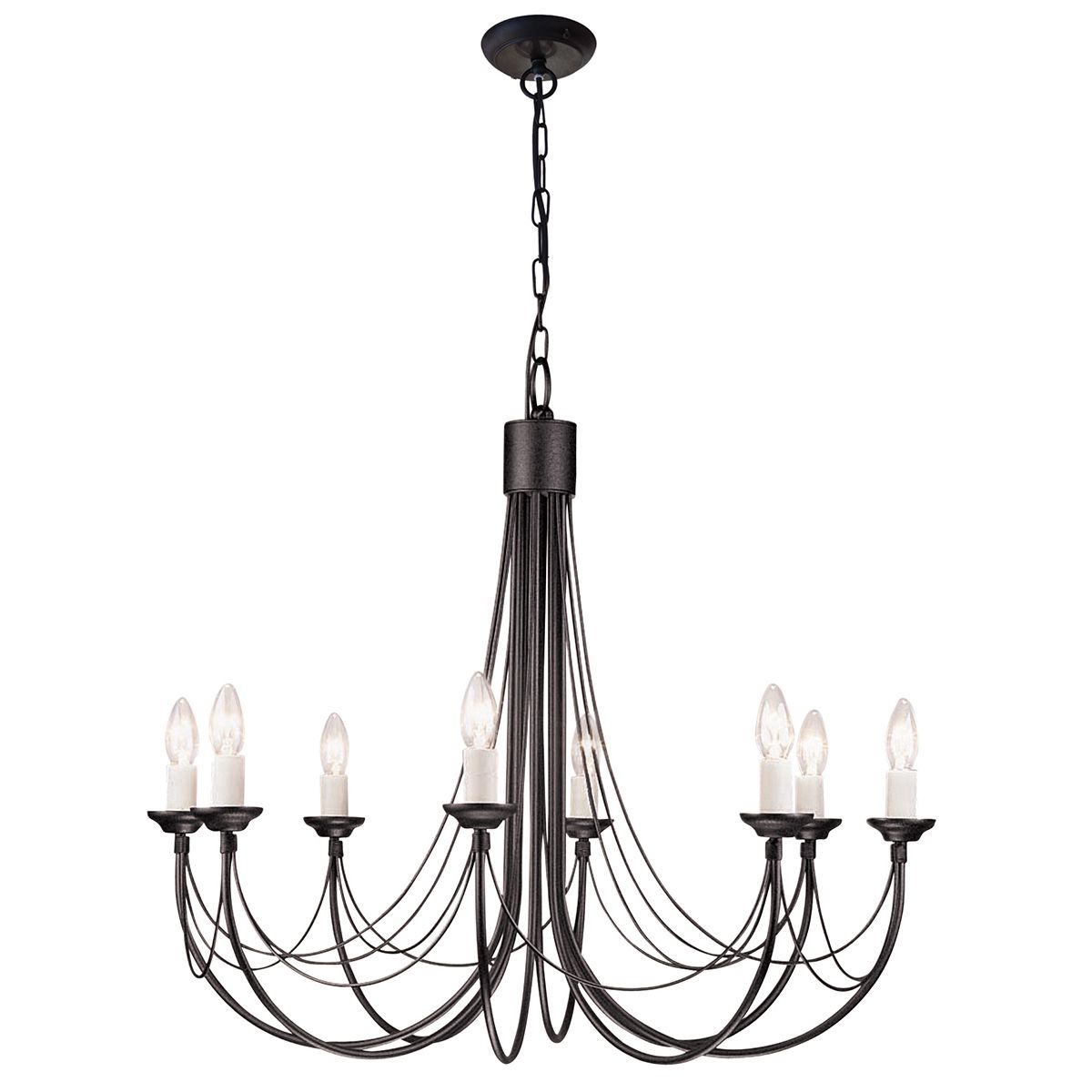 Elstead Lighting-CARISBROOKE-CB8-BLACK-ELSCB8-BLACK
