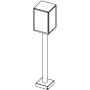 Norlys LOFOTEN 1946BC Stehlampe 1x11W/E27 IP44