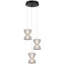 Italux Tica PND-83949-3-BK Pendelleuchte 1x22W/LED 3000K 950lm IP20