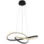 Italux Consa PND-19221C-BK Suspension lumineuse 1x40W/LED 3000K/4000K/6000K 3400lm IP20