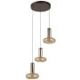 Italux Carote PND-24011-3-COPP Pendelleuchte 3x16W/LED 3000K 1002lm IP20