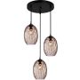 Italux Novala PND-3031-3A-BK-CF Pendelleuchte 3x40W/E27 IP20