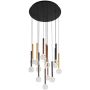 Italux Alinos PND-24019-14A-BK Pendelleuchte 14x58W/LED 3000K 4410lm IP20