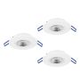 Eglo GEDREZ 300184 Spot encastré 3x4.9W/LED 2700K, 4000K, 6500K 1560lm ip20