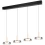 Trio CELESTE 354910432 Suspension lumineuse 4x7.5w/led 3000k 750lm ip20