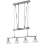 Trio LEVISTO 371010407 Pendelleuchte 4x40w/e14 3000k 400lm ip20