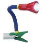 Trio FLEXO 5028010-17 Schreibtischlampe mit Clip 1x18w/e14 ip20