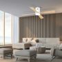 Zambelis CEILING FAN 19137 Ventilateur 15W/led 3000K, 4000K, 6000K 1500lm IP20