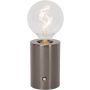 Lucide VIVO 52502/01/08 Lampe de table 1x1w/e27 2700k 39lm ip20