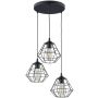 TK Lighting DIAMOND 6204 Pendelleuchte 3x15W/E27