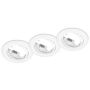 Trio JURA 650100331 Einbau-Downlight 3x15w/gu10 ip20