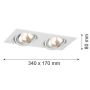 Argon OLIMP 785 Spot encastré 2x6W/G9 IP20