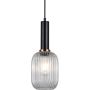 Italux ANTIOLA PND-5588-1M-BK+CL Pendelleuchte 1x40W/E27 IP20