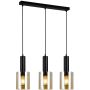 Italux SARDO PND-5581-3-BK+AMB Suspension 3x40W/E27 IP20