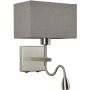 Italux NORTE WL-1122-2-BLSNRCG Applique murale 2x60W, 3W/E27, LED 3000K 350LM IP20