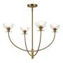 Elstead Lighting Sylvia ALM-SYLVIA4-BG-CL Lustre 4x40W/E14 IP20