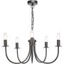 Dar Lighting Becca BEC0522 Kronleuchter 5x40w/e14