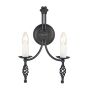 Elstead Lighting BELFRY BY2-BLACK Applique murale 2x60W/E14