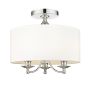 Cosmolight ABU DHABI C03466CH-WH Lampe de plafond 3x40W/E14