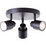 Brilliant Andres G74534/76 Lampe de plafond 3x10w/gu10 3000k 345lm IP20