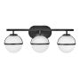 Hinkley Hollis HK-HOLLIS3-O-BK-BATH Wandleuchte 3x60W/E14 IP44