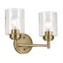Kichler Winslow KL-WINSLOW-2W-NBR Wandleuchte 2x60W/E27 IP20