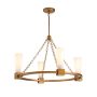 Elstead Lighting Kristy KRISTY4-DG-OPAL Kronleuchter 4x40W/E27 IP20