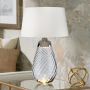 Elstead Lighting LENA LARGE LENA-TL-L-SMOKE-OWSS Tischleuchte 1X7W/GU10+1x60W/E27
