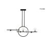 King Home ALURE LINE TWIN MSE010100346 Lampe de plafond 7x5W|16W/G9 3000K 1280LM IP20