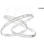 King Home WAVE MSE1501100197 Pendelleuchte 20W/LED 3000K 9600lm