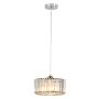 Light Prestige Vetro LP-2910/1P CH round Suspension lumineuse 1x15W/E27 IP20