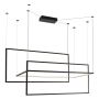 Maxlight GEOMETRIC P0271D Pendelleuchte 3x26,6W/LED 3000K 6400LM IP20