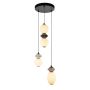 Italux Balos PND-94921-4R-BK Pendelleuchte 1x19W/LED 3000K 1400lm IP20
