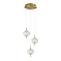 Italux Corado PND-81418-3-BK-GD Pendelleuchte 1x12W/LED 3000K 1084lm IP20