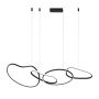 Italux Fonte PND-22412-S4-BK Suspension lumineuse 4x60W/LED 3000K|4000K|6000K 5300lm IP20