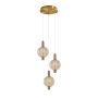 Italux Lenti PND-83631-3-AB-AMB Suspension lumineuse 1x18W/LED 3000K 1340lm IP20