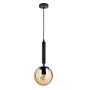 Italux RAVENA PND-2324-1 BK+AMB Pendelleuchte 1x10W/E27 IP20