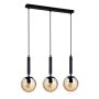 Italux RAVENA PND-2324-3L BK+AMB Pendelleuchte 3x10W/E27 IP20
