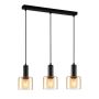 Italux SANTIA PND-65342-3-BK+AMB Suspension 3x40W/E27 IP20