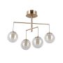 Italux Velada PND-34381-4-HBR Deckenlampe 4x20W/LED 3000K 1810lm IP20