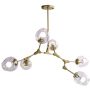 Step Into Design MODERN ORCHID ST-1232-6 GOLD transparent Deckenlampe 6x60W/E27 IP20