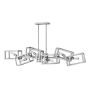 Quintiesse ENSEMBLE QN-ENSEMBLE6-PN Suspension 6x60W/E27