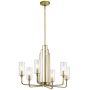 Quintiesse KIMROSE QN-KIMROSE6-BNB Kronleuchter 6x40W/E14