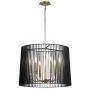 Quintiesse LINARA QN-LINARA-6P-BK Kronleuchter 6x60W/E14
