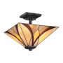 Quoizel ASHEVILLE QZ-ASHEVILLE-SF Deckenlampe 2x60W/E27