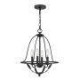 Quoizel Bradbury QZ-BRADBURY-4P-GK Pendelleuchte 4x40W/E14
