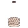 Quoizel BROWN LATTICE QZ-BROWN-LATTICE-P-M Suspension 3x60W/E27