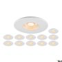 SLV UNIVERSAL DOWNLIGHT 1007272 Einbau-Downlight 1x8W/LED 2700K|3000K|4000K|6500K 560lm|610lm|680lm|640lm ip20_ip65