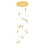 King Home BUTTERFLY DISC XCP8737-5.GOLD Suspension 5x11W/LED 3000K 4400LM IP20